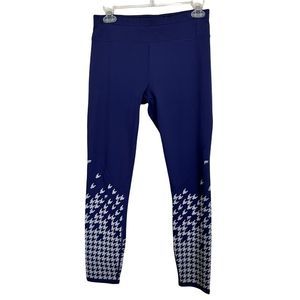Fabletics Womens Sz S Ultracool Reflective 7/8 Leggings Houndstooth Print